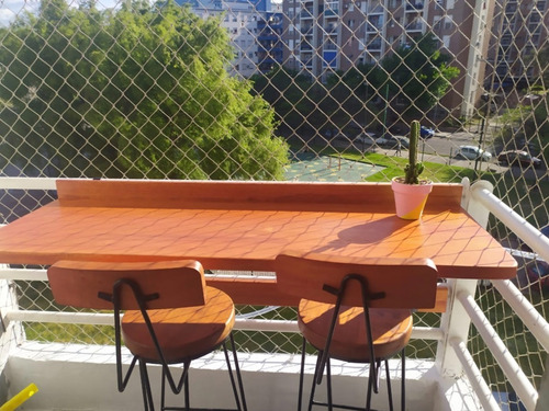 Mesa Barra Bar P/ Balcon Madera 1,20 Mt X 40 Cm Decolibries