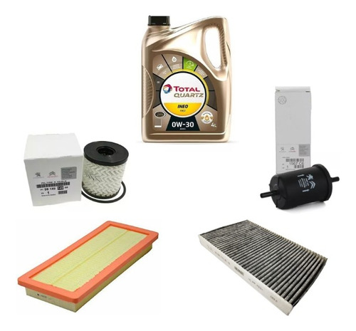 Kit Filtro + Aceite Ineo X4l. Original Peugeot 308 Thp