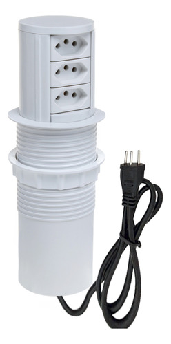 Torre Multiplug 3 Tomadas 20a + Carregamento Por Indução 20w