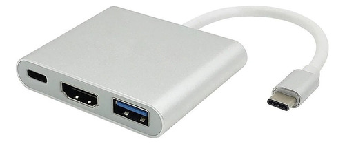 Adaptador Hub Usb-c A Usb3.0 / Hdmi / Usb-c Pc Mac