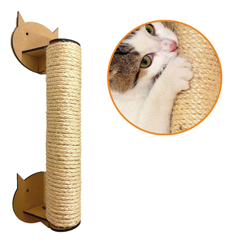 Arranhador Brinquedo Para Gato De Parede Vertical Com Sisal