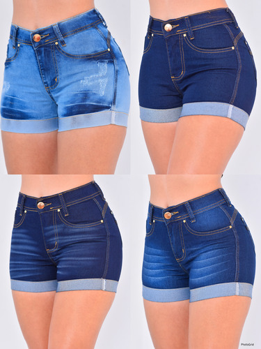 Kit 10 Short Bermuda Jeans Feminino. Atacado. Leia Anuncio