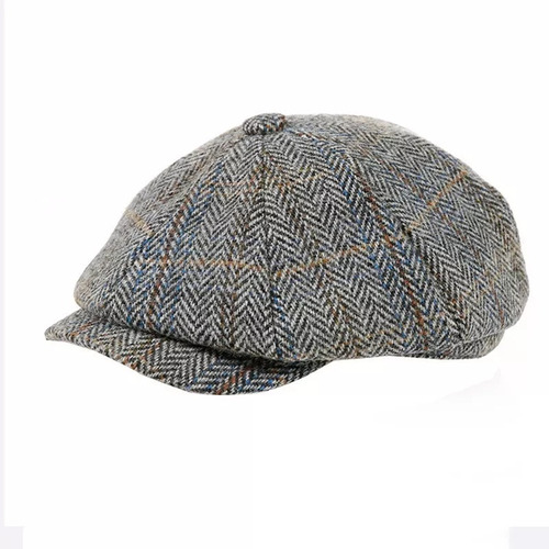 Newsboy Sombrero 60% Lana Hombre Boinas Gris Espiga Gorras Z