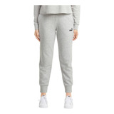 Pantalon Puma Mujer Essentials Sweat Gris Melange 845931-04