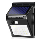 Set X 2 Luz Led Exterior Solar Panel Sensor Movimiento Farol