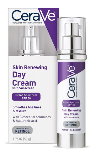 Cerave Skin Renewing Crema De Dia Renueva Rejuvenece Spf 30