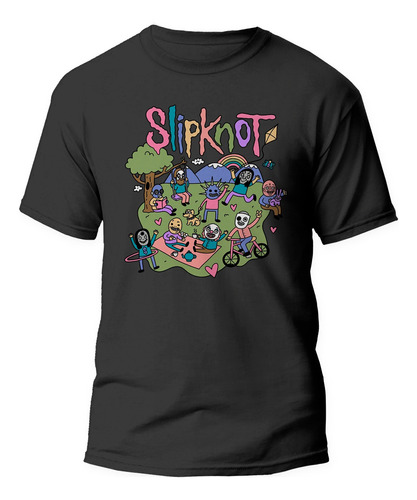 Camisa Camiseta Basica Banda Slipknot Rock Metal Unissex