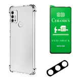 Capinha Compativel Moto G60 + Pelicula 9d Ceramica + Camera