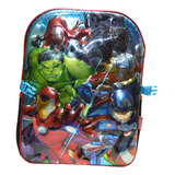 Mochila Y Lonchera Niño Primaria Avengers 2 Piezas Original 