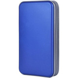 Porta Cd Dvd - Estuche Portatil - Capacidad 72u. - Azul