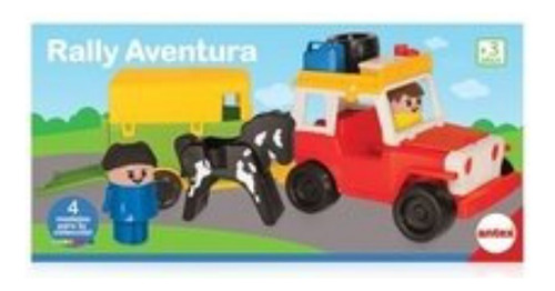 Rally Aventura Jeep Muñeco Niños Autito Auto Abrick Antex