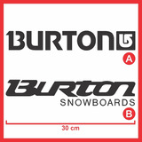 Calco Burton Vinilo Parabrisa Luneta Jeep Snowboards Ski