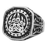 Anillo Oso Garra Vikingo Biker Casual 316l Acero Inoxidable