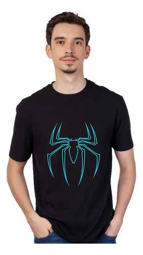 Hombre Araña - Remera Negra - Logo - Varios Colores - Moda 