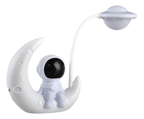 Velador Lampara De Noche Luz Led Astronauta Luna Recargable