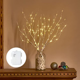 Ramas Artificiales Blanco Con Luces Led 18 Pulgadas 70 Leds