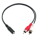 10 Piezas De 3 5 Mm Hembra Jack A 2rca Macho Y Cable Divisor