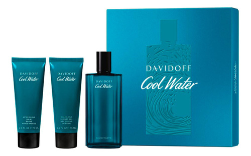 Cool Water Man Edt 125 Ml + Shower Gel + After Shave 3c