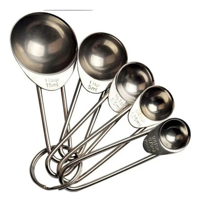 Cucharitas Medidoras Cucharas Repostería Acero Inoxidable | MercadoLibre