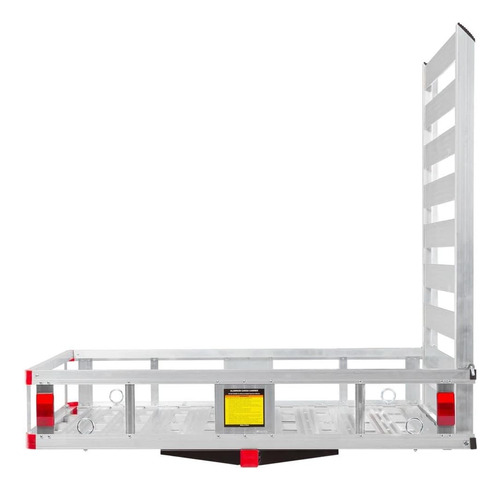 Utilidad De Aluminio Hitch Cargo Carrier Cesta Con Rampa De 