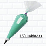 Saco De Confeitar Descartável (150 Un) Médio - 40cm + Brinde