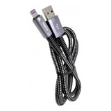 Cable Carga Rapida 5a Mallado Tranyoo Usb Para Lightning 2m