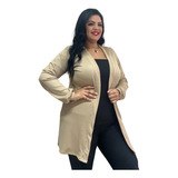 Blusa Cardigan Plus Size Casaco Feminino Kimono Alongado 