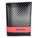 Cartera Ducati Fibra De Carbón Entretegida