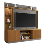 Estante Home Theater Para Tv Até 65 Pol. Atlanta Cinamomo/ti