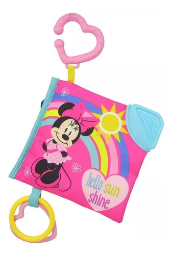 Minnie Mouse Soft Book Com Canto De Mordedor