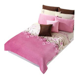 Cobertor Ultrasuave Cerezo King Size Poliester Rosa Concord