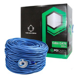 Caixa 305m Cabo De Rede Utp Rj45 Cat6 B3 Cables Azul