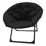 Silla Reposera Sillon Plegable Playa Jardin Moon Color Negro