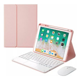 Funda Para iPad, iPad 10.2, Ratón Táctil Y Teclado De Novena