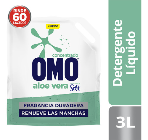 Omo Ultra Power Aloe Vera Líquido Dp 3l