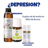 Aceite Bergamota 5ml + Bruma Aromablends + 2 Atomizador Just