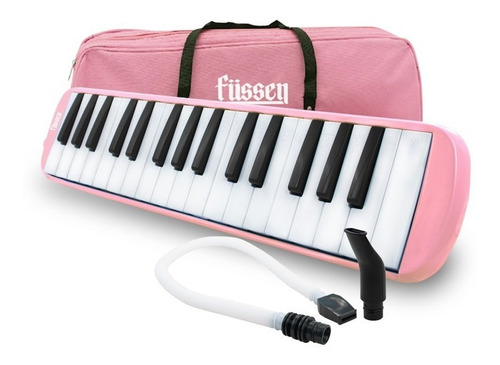 Melodica 32 Notas Rosado Fussen Con Bolso