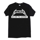 Polera Metallica No Life Till Leather Metal Abominatron