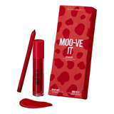 Kit Labios Rojo Beauty Creations Lip Duo Color - Moo-ve It