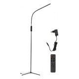 12w Negro Luz De Piso Moderno Led Mando A Distancia 3fork Ba