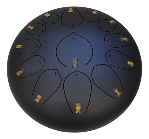 Steel Tongue Drum 10 Pulgadas 13 Tonos Negro Meditacion