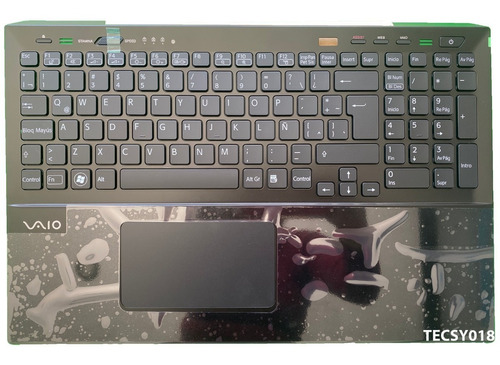 Teclado Sony Con Carcasa Completa Para Sony Vaio Svs15 