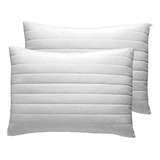 Almohada Ultrafresh Capitonada 2 Piezas Suave Blanco Concord