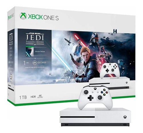 Microsoft Xbox One S 1tb Star Wars Jedi: Fallen Order Deluxe Edition Color  Blanco