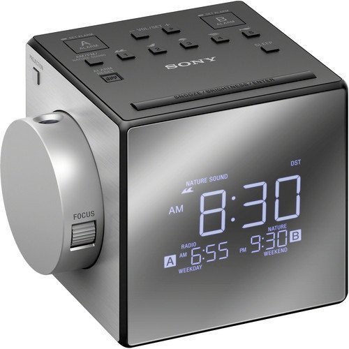 Sony Radio Despertador Dual Am/fm Todo En Uno Con Proyección