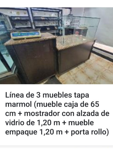 Muebles Comerciales Línea De 3 Muebles Con Tapa De Granito.