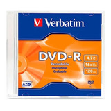 Dvd - R Verbatim - 4.7gb 16x Individual Slim Case / 95093