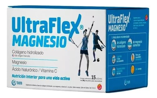 Ultraflex Magnesio Colageno Hidrolizado 15 Sobres De 14g