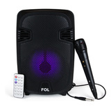 Fs-l167 Bocina Portatil Bluetooth Microfono Y Luz