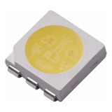 20 Leds Smd 5050 Blanco Calido 3 Chips 4500mcd 120º